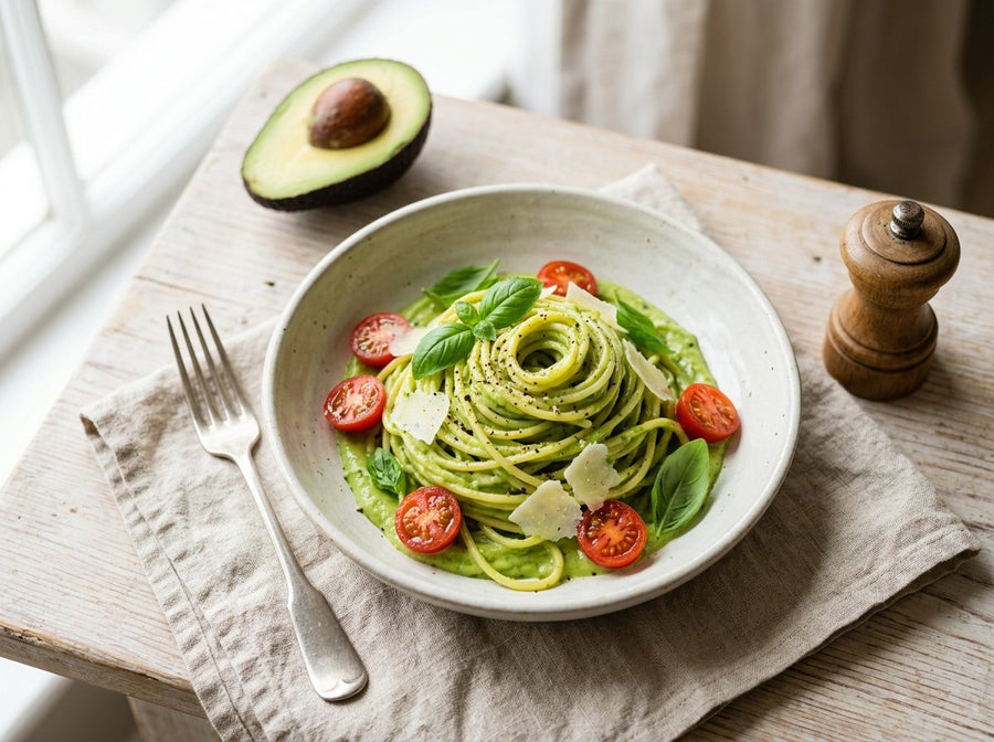 Creamy Avocado & Basil Pasta